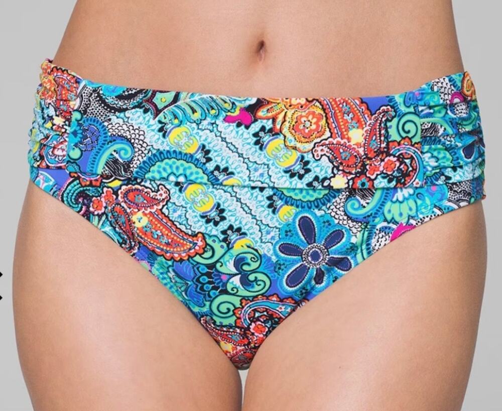Bleu Rod Beattie Let Loose Sarong Hipster Bikini Bottom 6 NWT